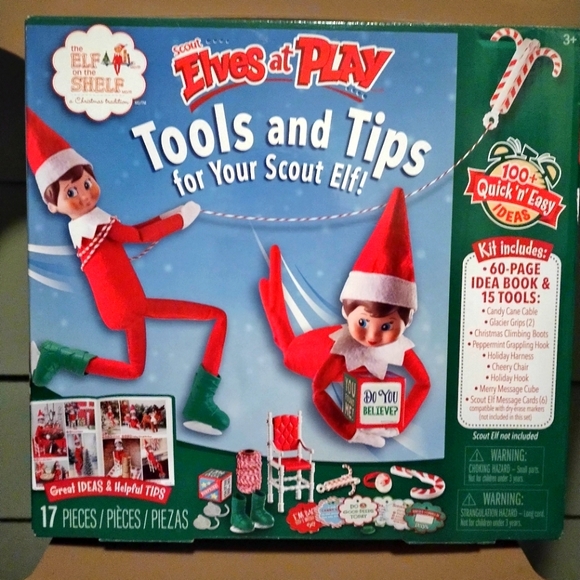 The Elf on the Shelf Boy Plush doll & Scout Elves at Play Tools and Tips Kit - Picture 2 of 8